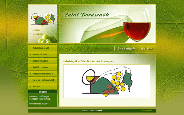 Zalai borásznők honlapja