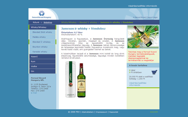 Pernod Ricard Webshop